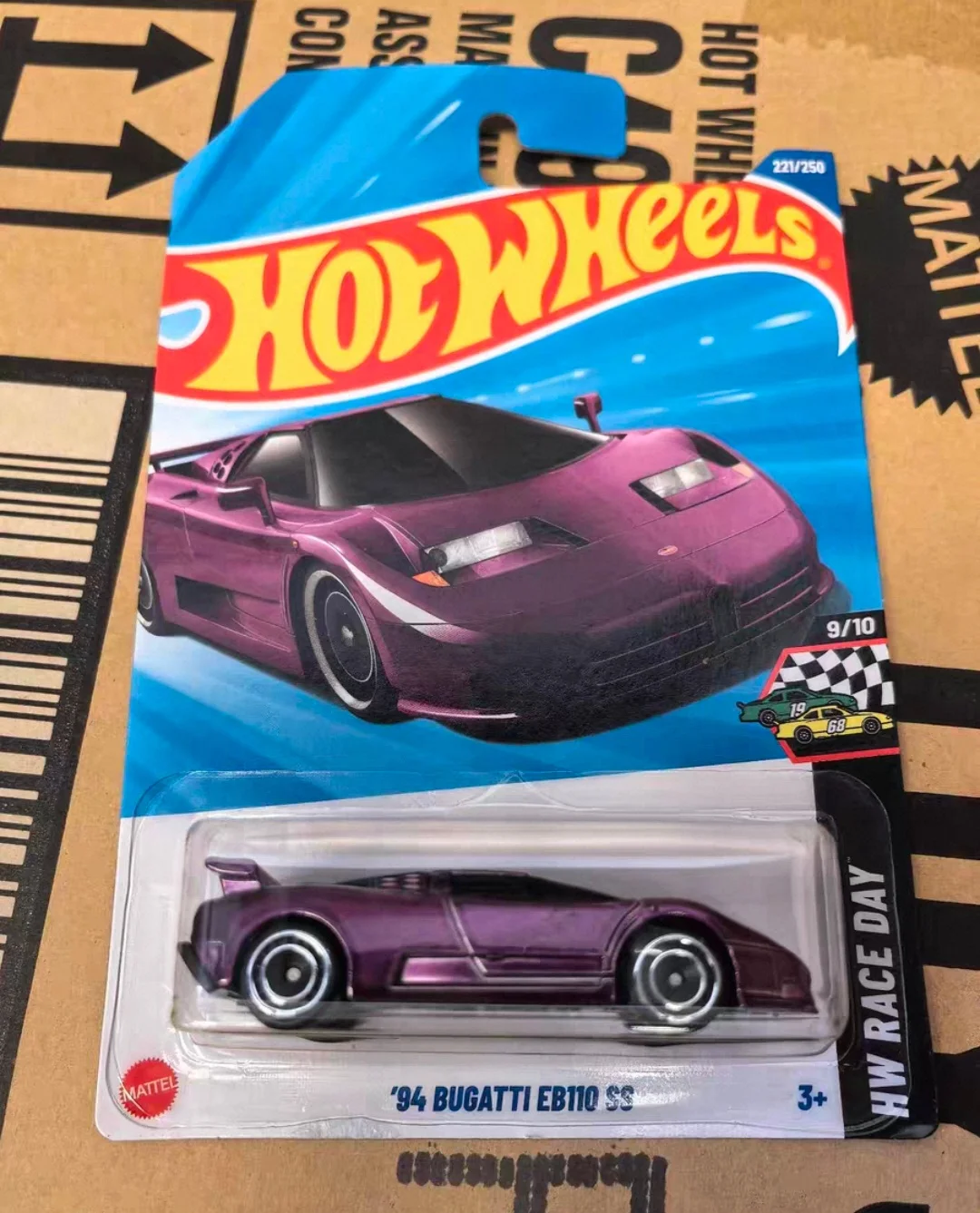 الأصلي 2025l العجلات الساخنة Th نموذج سيارة سوبر الكنز هانت 94 بوجاتي Eb110 Ss تحصيل نموذج الصبي هدية عيد ميلاد غرفة حلية #4