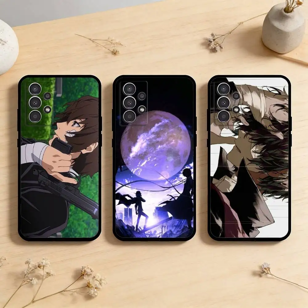 AAA Anime Bungo Stray Dogs Dazai Osamu  Phone Case For Samsung Galaxy A73,A72,A71,A70,A53,A52,A51,Others Soft Black Cover