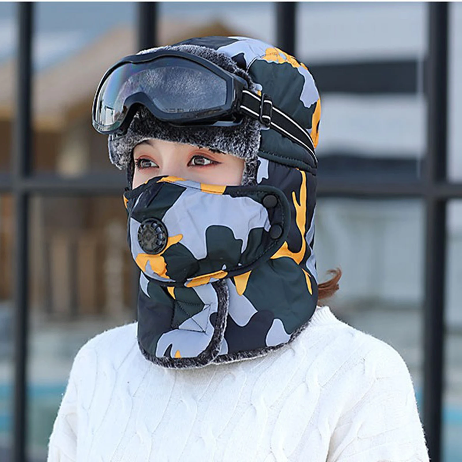 

Winter Skiing Goggles Trendy Colorful Lens Windproof Frog Proof Glasses Outdoor Cycling Riding Skiing Eye Wears Fashion Goggles