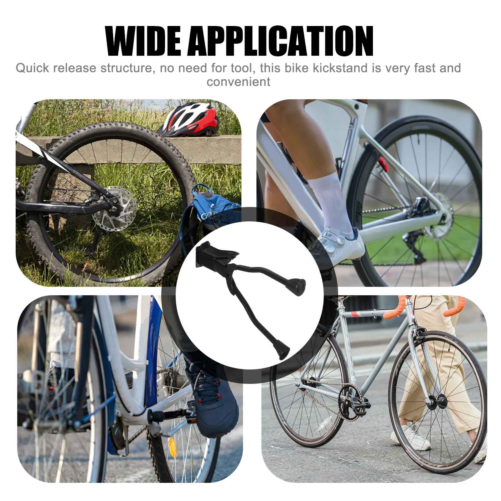 1 قطعة مسند دراجة مزدوج الساق 26 بوصة فوق حامل قابل للتعديل قابل للطي يدعم حامل أرفف وقوف السيارات دعامة قدم ثابتة