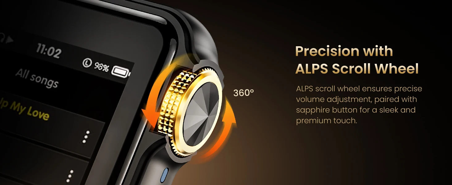 HiFi Walker H2 Mini MP3-Player mit Clip, Zweiwege-Bluetooth AptX LDAC DSD256, Leichtgewicht 45g, ALPS 64GB FLAC-Player für Sport – Detail 13