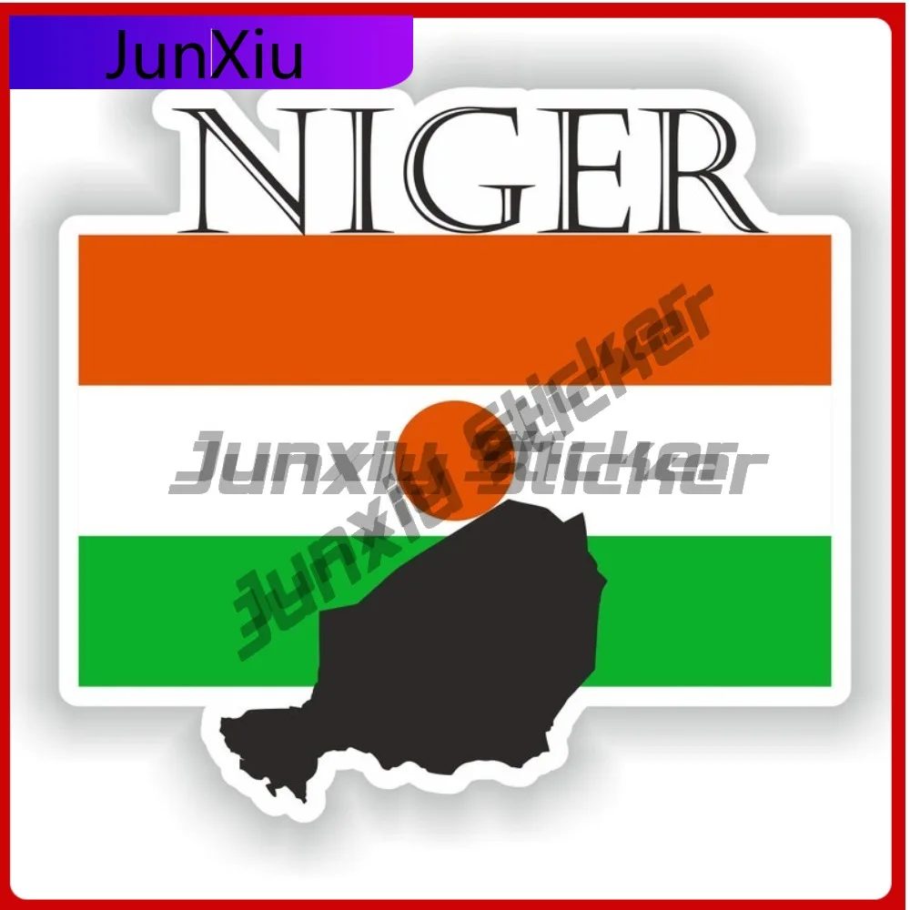 

Niger Flag Map Shape Sticker Creative Anti Scratch Exteriorcar Scratch Cover With Sticker Adventure Motorcycle Vinyl Stickers