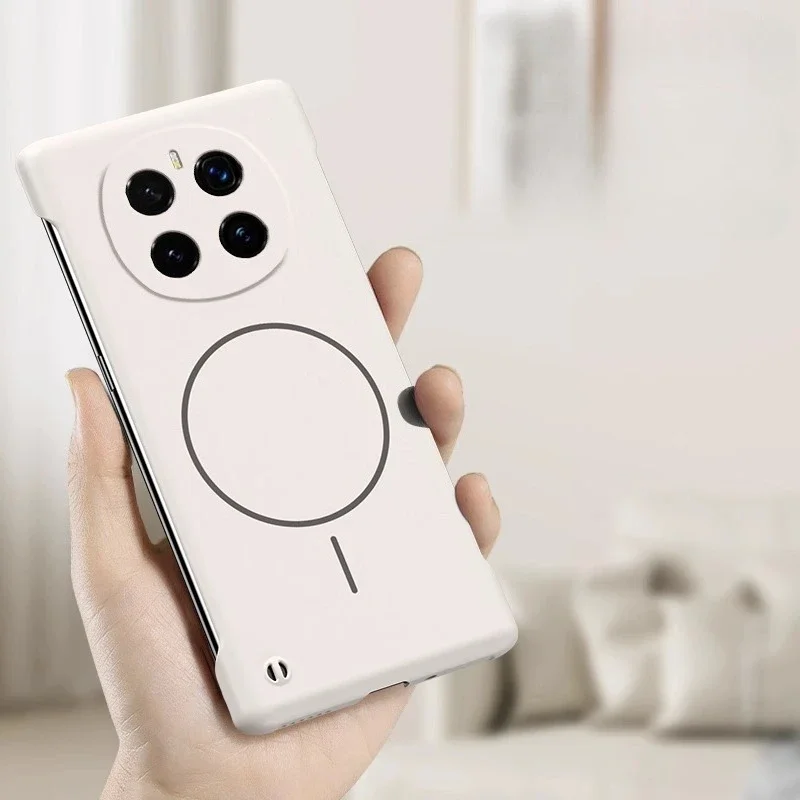 حافظة هاتف Magsafe بدون إطار لهاتف Honor Magic 7 Pro 6Pro غطاء خلفي شحن لاسلكي صلب رفيع للغاية من البولي كربونات #3