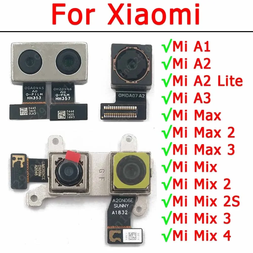 Rear Back Camera For Xiaomi Mi A1 5X A2 Lite 6X A3 Max 2 Mix 2S 3 Camera Module Backside View Replacement Spare Parts