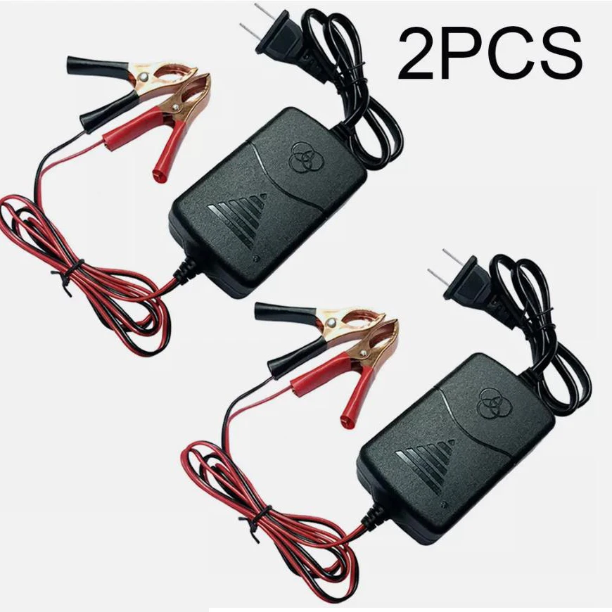 1A Smart Lead Acid Battery Charger 14.4V Alligator Clip Car Motorcycle Storage Battery Maintainer With US Plug For Auto Motorbike Batteries Repair Tool