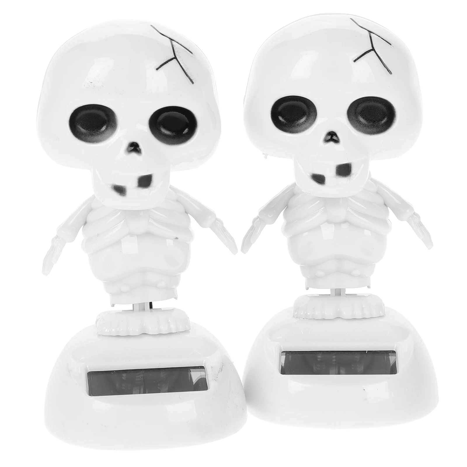 2 pçs dança solar fantasma decoração de halloween plástico resistente decoração para carro desktop casa quarto mesa movido a energia solar