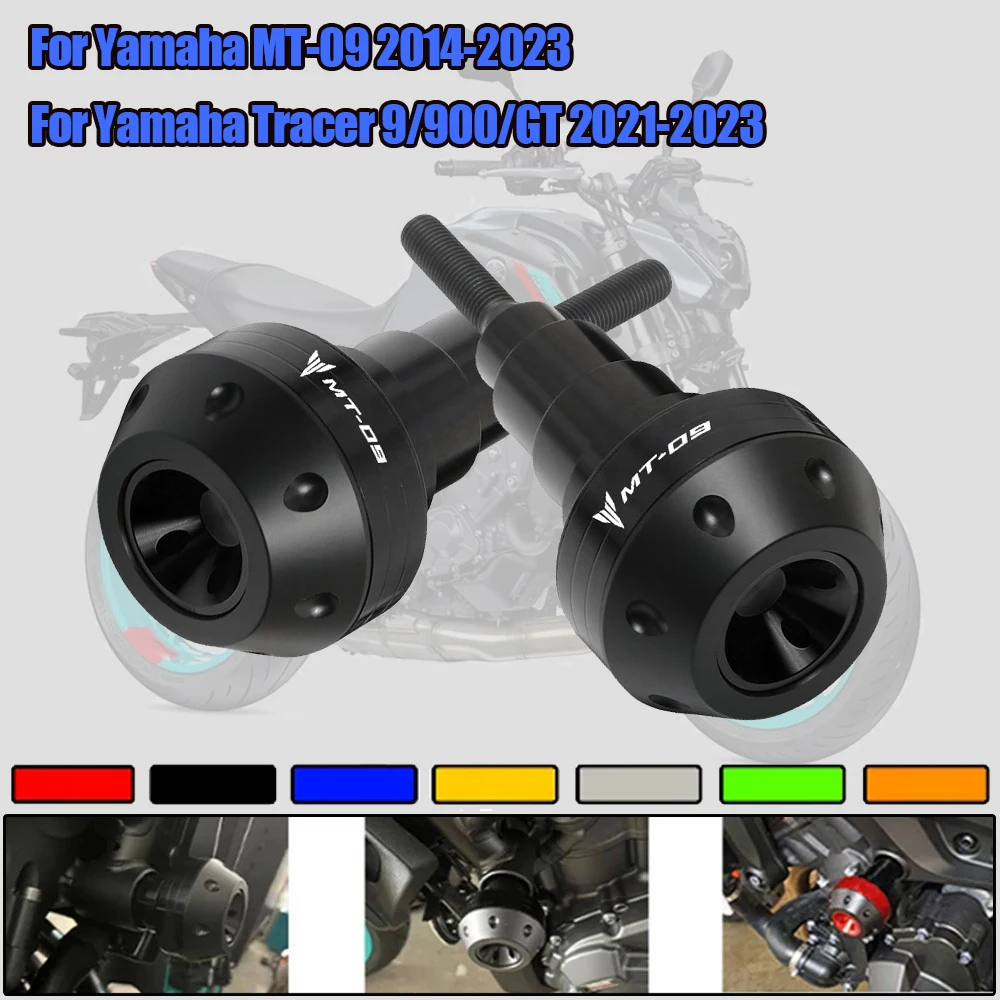 

Для Yamaha MT09 MT-09 MT 09 2013-2023 Tracer 9 900 GT 2021 2022 Защитная накладка Рамка Слайдеры Защита от падения и падения