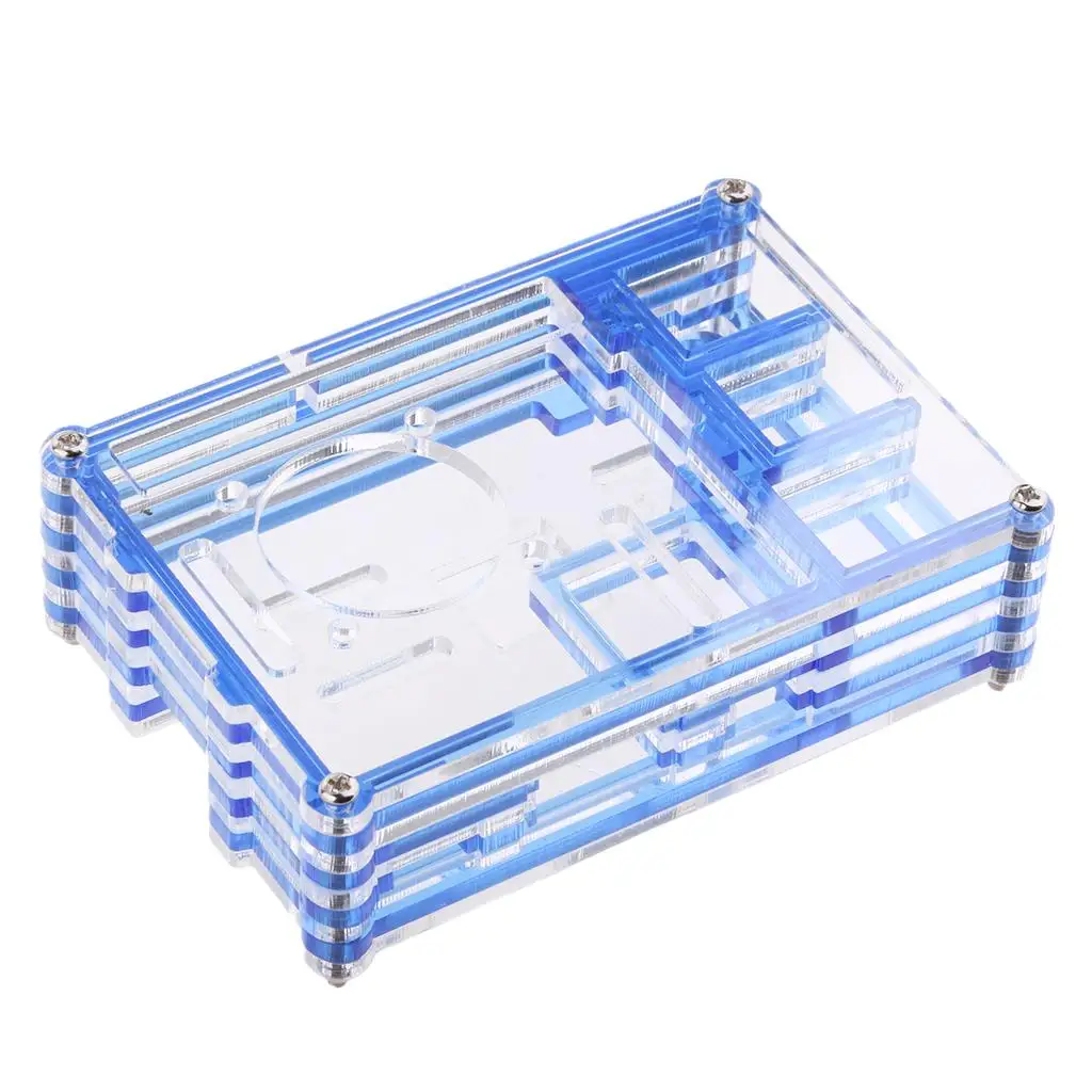 

PC Protective Case Transparent Acrylic Shell Enclosure for Raspberry Pi 2 3 Model B Plus Accessory