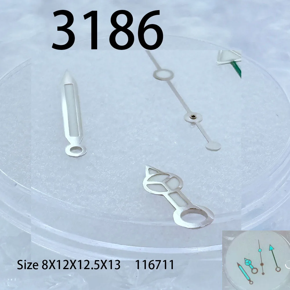 RRR Watch Pointer Accessories 3186 Pointer Cover 3186 Movement GMT Luminous Four Pointer High Quality