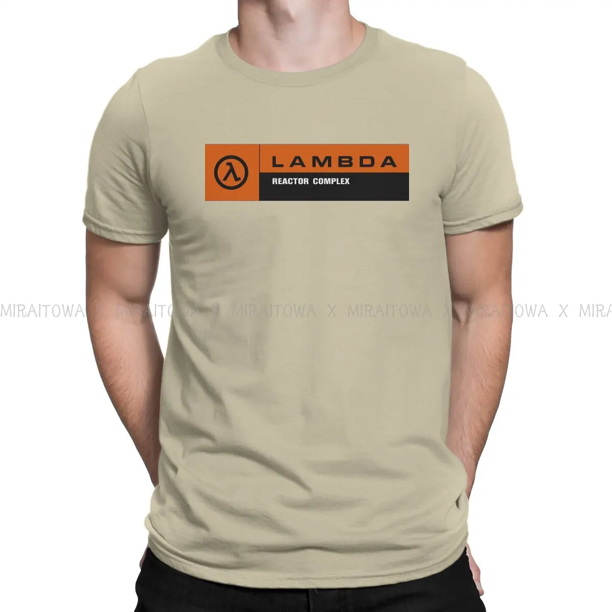 Half Life Game Lambda Complex Reactor Complex Signage Tshirt Graphic Men Tops Vintage Tees Streetwear Cotton Harajuku T Shirt