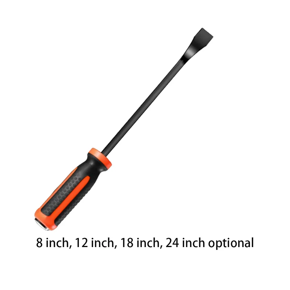 Multi-Function Extended Pry Bar, 8/12/18/24 Inch Heavy Duty Tire Crowbar, Car Clip Removal Tool, Wear-Resistant Screwdriver, Nai