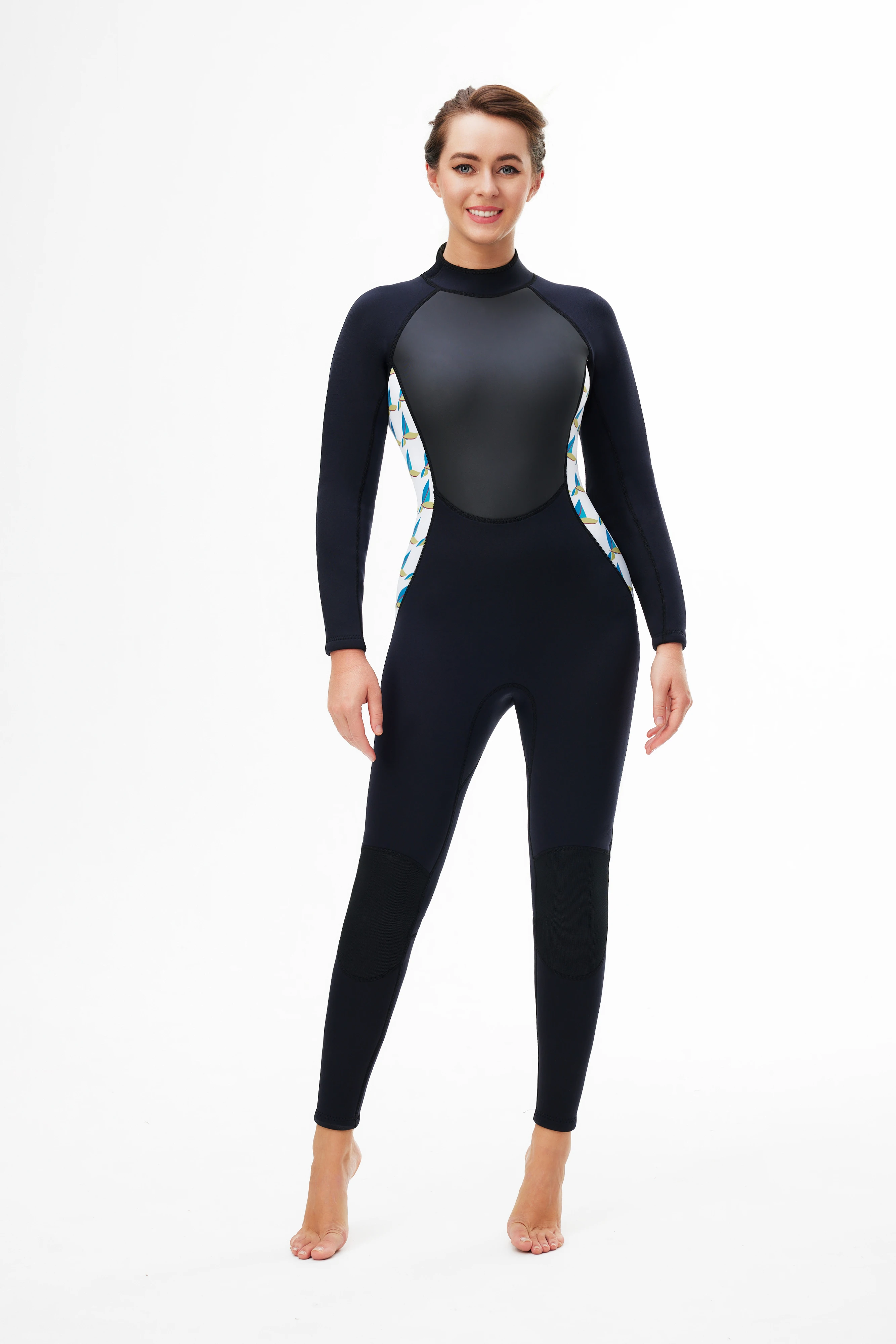 Women Swimwear 3MM Neoprene Wetsuit One Piece Diving Suit Snorkeling Outfits Woman Full Swimsuit Surf Suit Female Bathing Wear