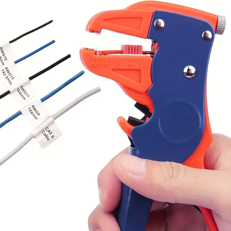 Imagem -04 - Automatic Wire Stripper para Eletricista Cortador Flatwire Stripping Plier Ajuste de Comprimento Alicate de Crimpagem 02 a mm