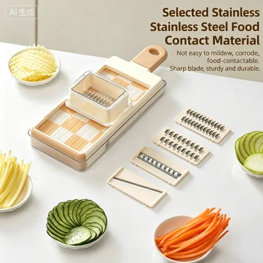 Non hand damaging potato shred slicer, multifunctional vegetable cutting tool, radish shredding and slicing tool