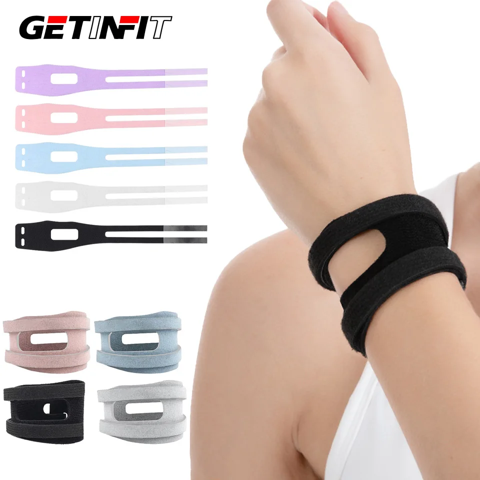 GETINFIT 1Pcs Sports Pressure Wrist Guard Thin And Breathable Winding And Fixing Explicit Design Sports Wrist Guard Fitness Yoga