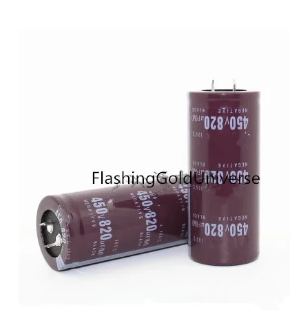 

2PCS-12PCS 450V820UF 820UF 450V Electrolytic Capacitor volume 35X60MM