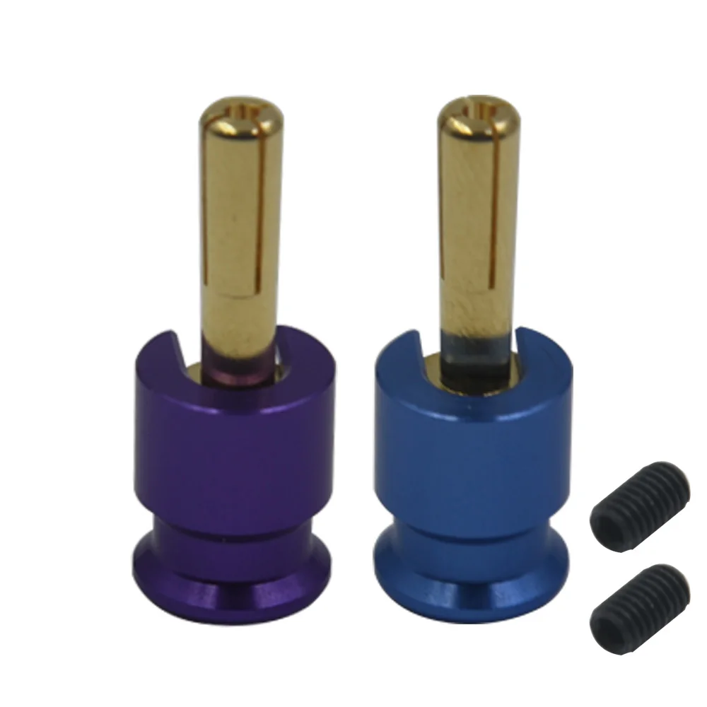 

Hot Team Heatsink Bullet Plug Grips with 4mm Bullets for 1/10 Off-Road Truck RC Car Upgrade Parts Battery