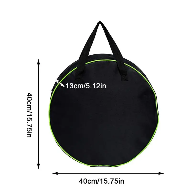 Travel Cable Organizer Bag Camping Cable Round Storage Bag Cable Organization Bag With Double Zipper Portable Cable Carrying Bag