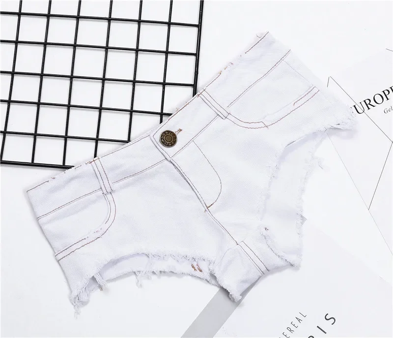 Sexy Women Tassel Low Rise Waist Hot Short Sexy Denim Booty Sexy Jeans Shorts Vintage Cute Micro Mini Short Club Wear Fashion