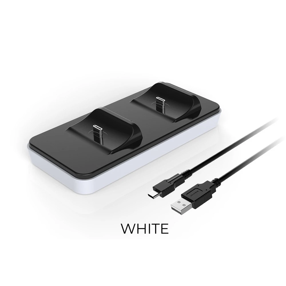 Compacte PS5-controller oplaaddock, eenvoudige kleine contactladerstandaard voor PS5-gamepad, ruimtebesparend desktop-laadstation