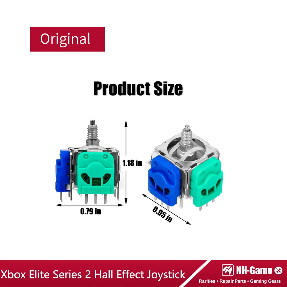 50/100 pces joystick de efeito hall para xbox one elite série 2 controlador 3d analógico vara potenciômetro para xbox elite gamepad
