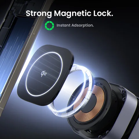 UGREEN Магнитная беспроводная зарядная станция 15W для iPhone и AirPods — фото модели