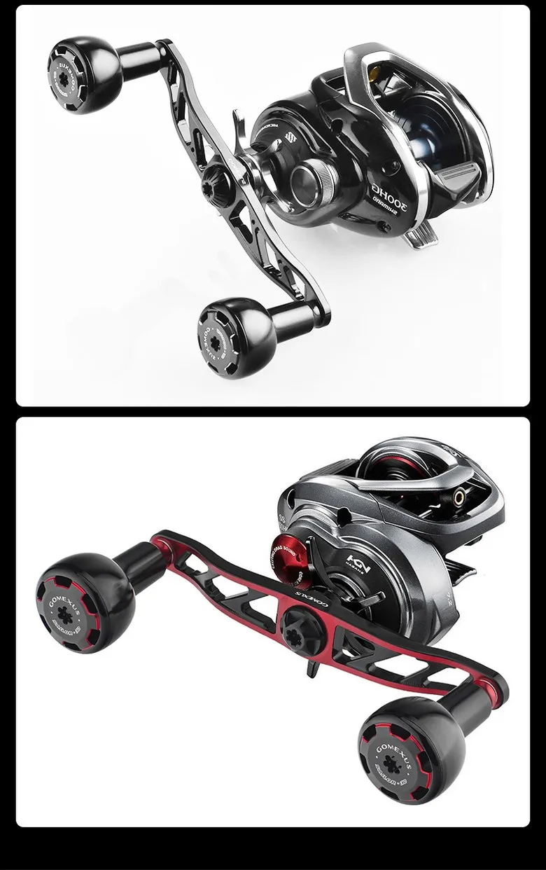 Gomexus Aluminium-Griff mit Aluminium-Knopf BDH-AS30 Ersatzteile für Baitcasting-Rollen Predator Power Fishing Tai Rubber – Detail 10
