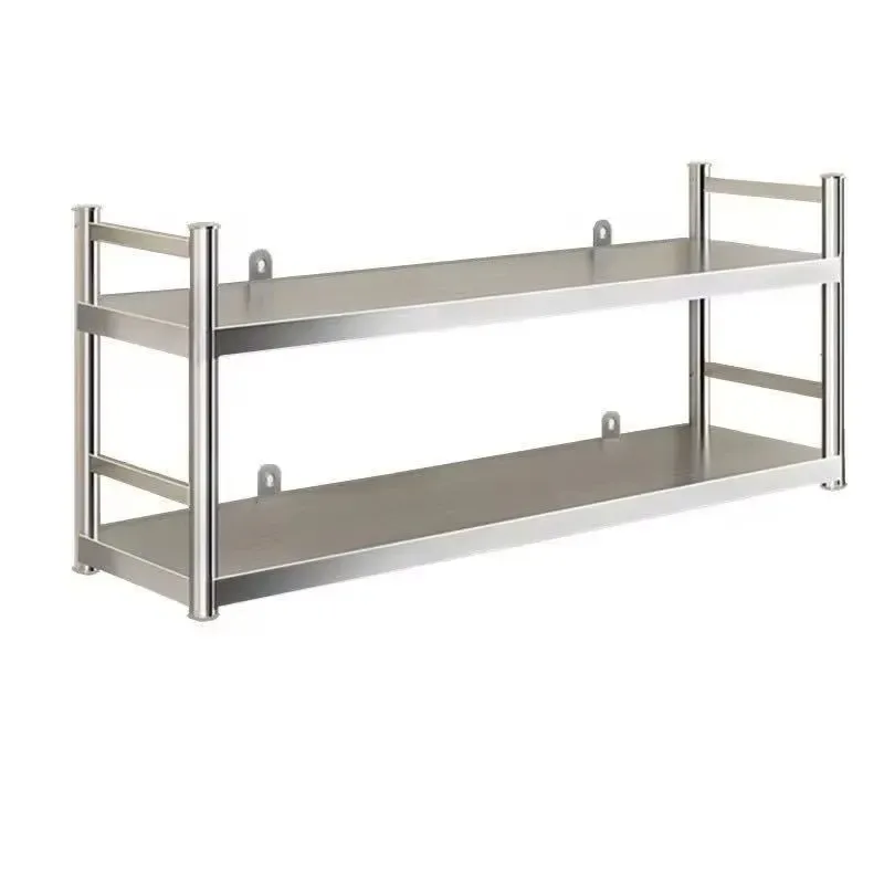 Tool-free Assembly Stainless Steel 201 304 Silver White Kitchen Storage Rack Removable Modular Multi-layer