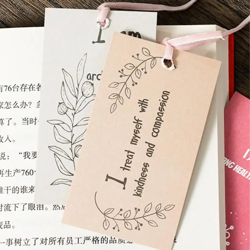 G8TA 100 Arkusze Morandi Inspirujące i motywacyjne karty afirmacyjne