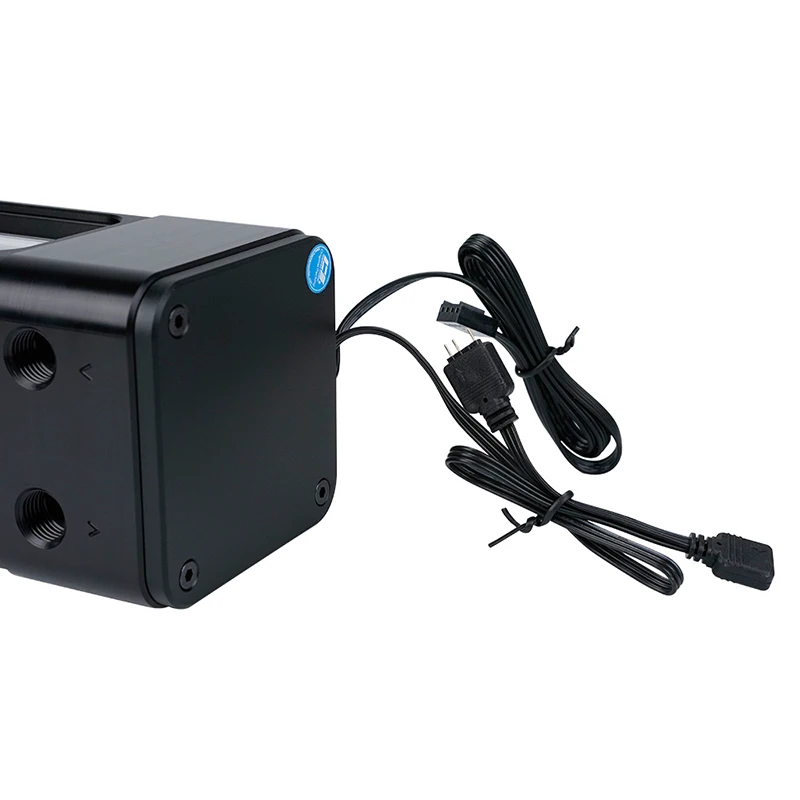 Imagem -05 - Icemancooler Tanque de Água Pequeno Vidro Preto Apenas Bomba Ddc Compatível Reservoir Combo 5v 3pin Argb Light System Dx3120