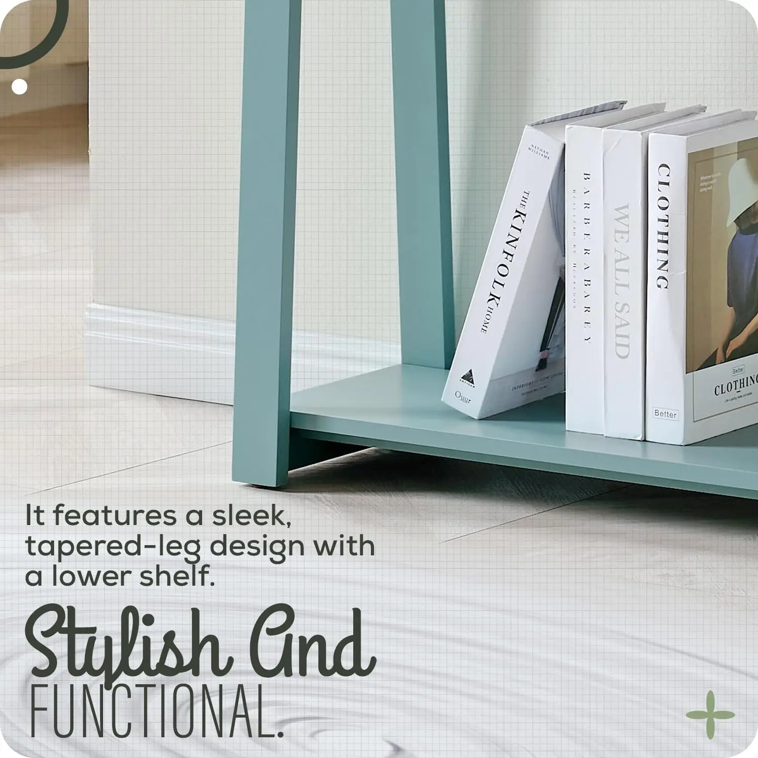Emma Narrow Console Table, 44-Inch Wood Entryway Table for Hallway, Living Room, Behind Sofa, Modern Accent Sofa, Customized view 4