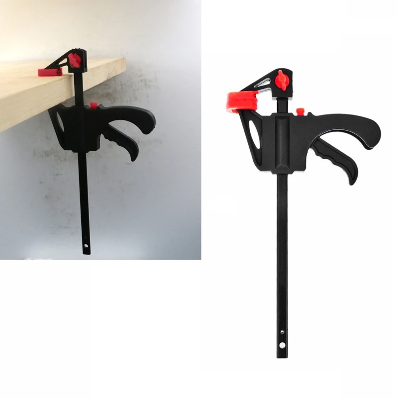 Chuyên nghiệp 4 inch Thanh kẹp hình chữ F Dụng cụ cầm tay chế biến gỗ F Chế biến gỗ Clip nhanh chóng Kẹp phát hành bánh cóc cho