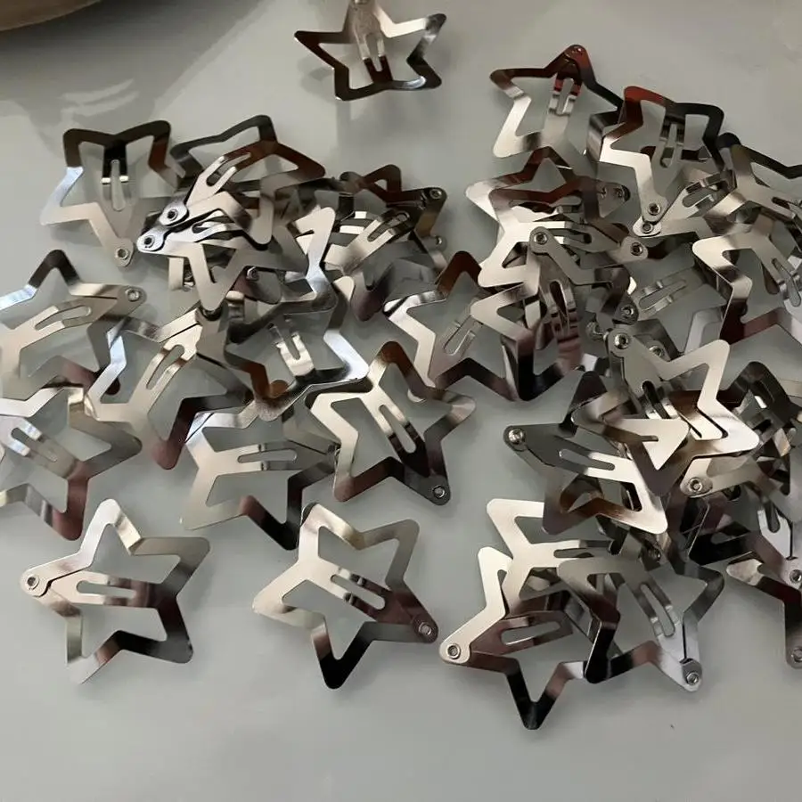 مشابك شعر نجمة فضّية للفتيات ، مشبك مشبك معدني للصغر ، دبابيس شعر ، مشابك ، دبوس بوبي ، إكسسوارات أغطية الرأس ، Fahsion ، 2 ، #5