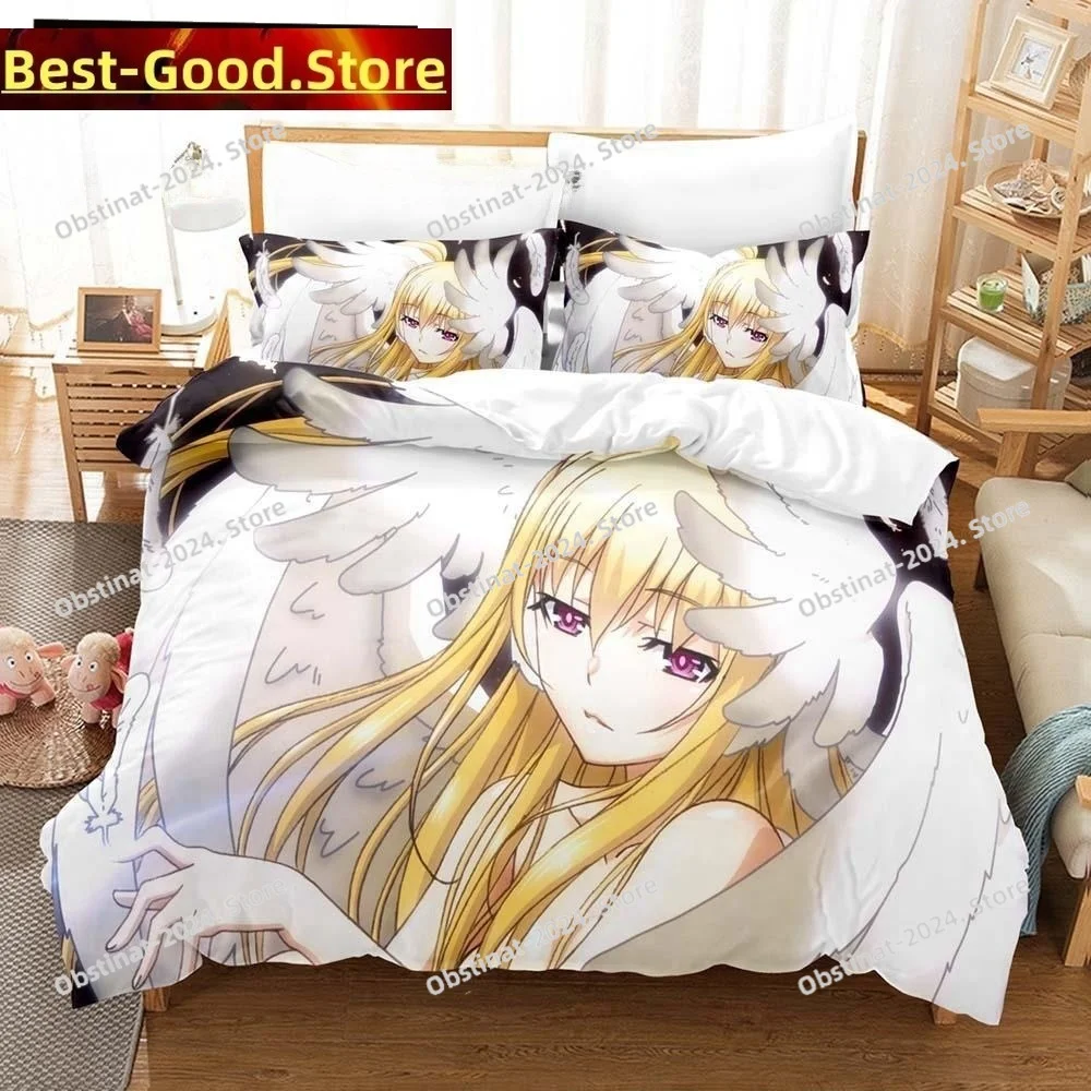 

3D Anime Kawaii Girls Date A Live IV Bedding Set Printed Duvet Cover Sheet Pillowcase Bed Soft Quilt Cover Full Queen King Size