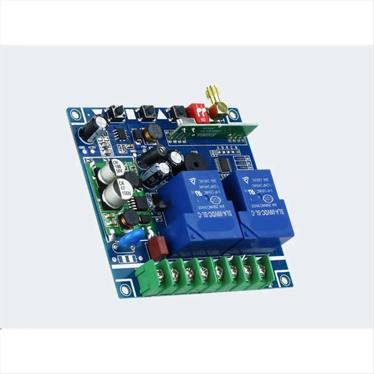 ABFS AC220V Wide Voltage 2 Channels 30A Realy Switch for Factory Motor Control Traffic Gate Door