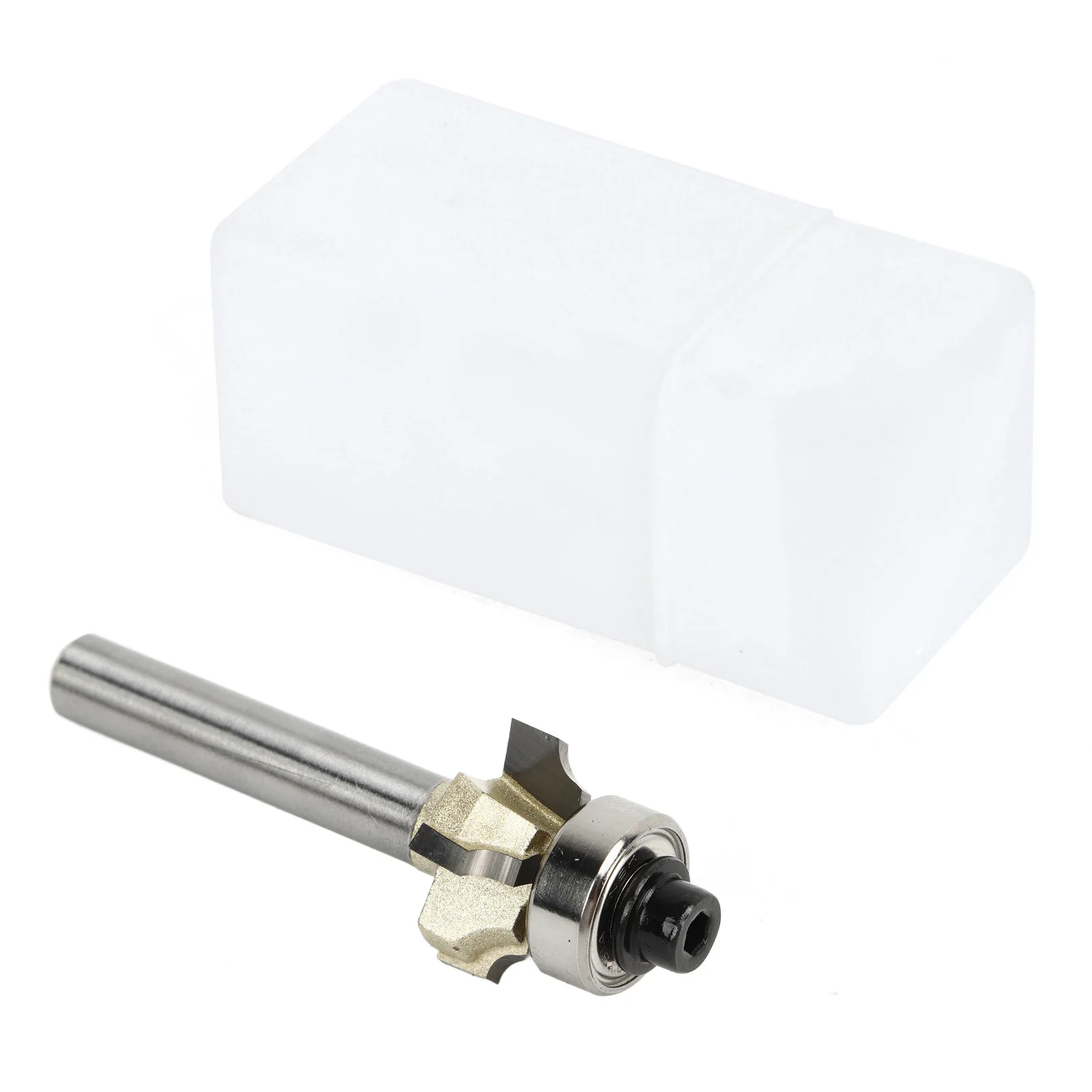 Router Bit 1/4in Shank Router Bit Roundover Router Bit 1/4in Shank 4 Flute 1/4xR2 Round Over Chamfer Cutter Tool for Woodworking