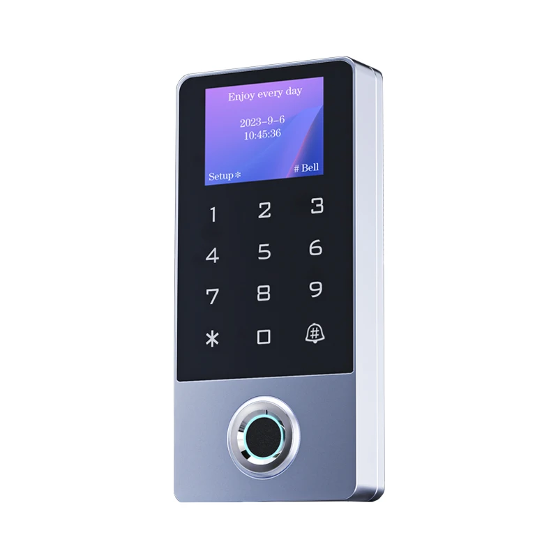 Imagem -06 - Prova Dágua Tuya Biométrico Fingerprint Access Controller Metal Rfid Card Standalone Door Access Control System com Lcd Novo à