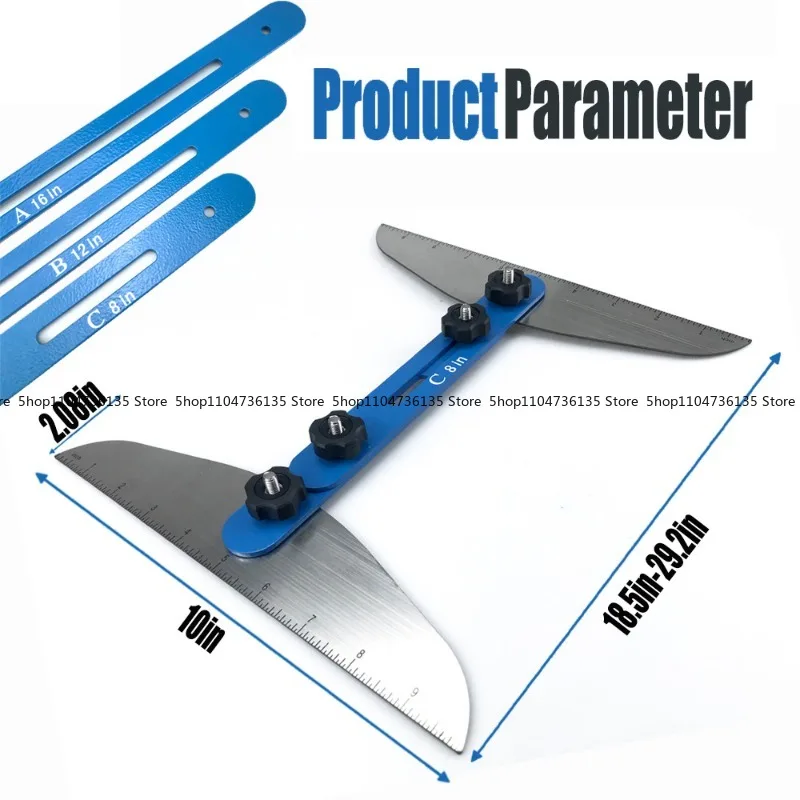 New Stair Ruler, Multifunctional Folding Ruler, Home Tools Stair Tread Gauge