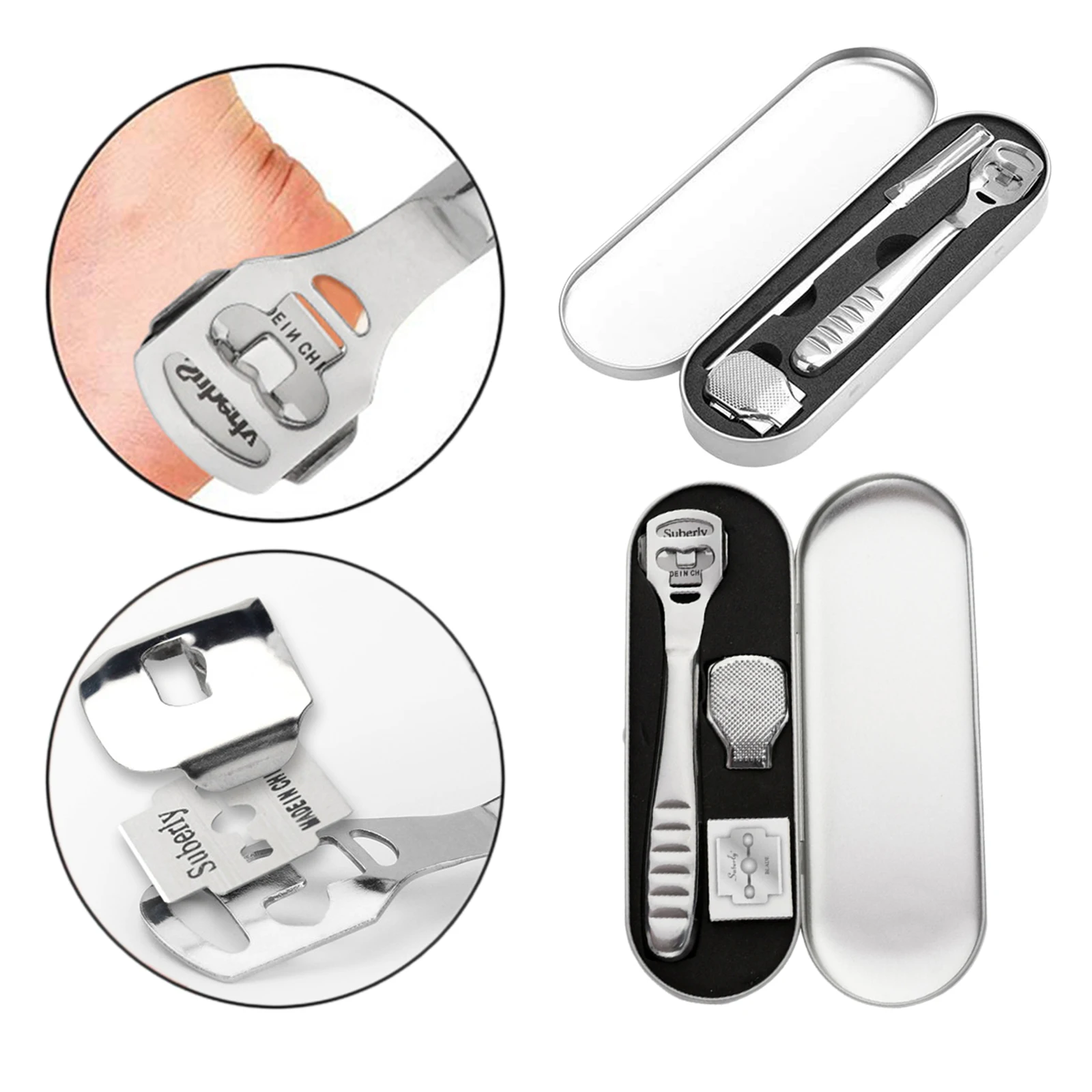 Foot Rasp Set Professional Dead Skin Remover Callus Shaver for Solon Men