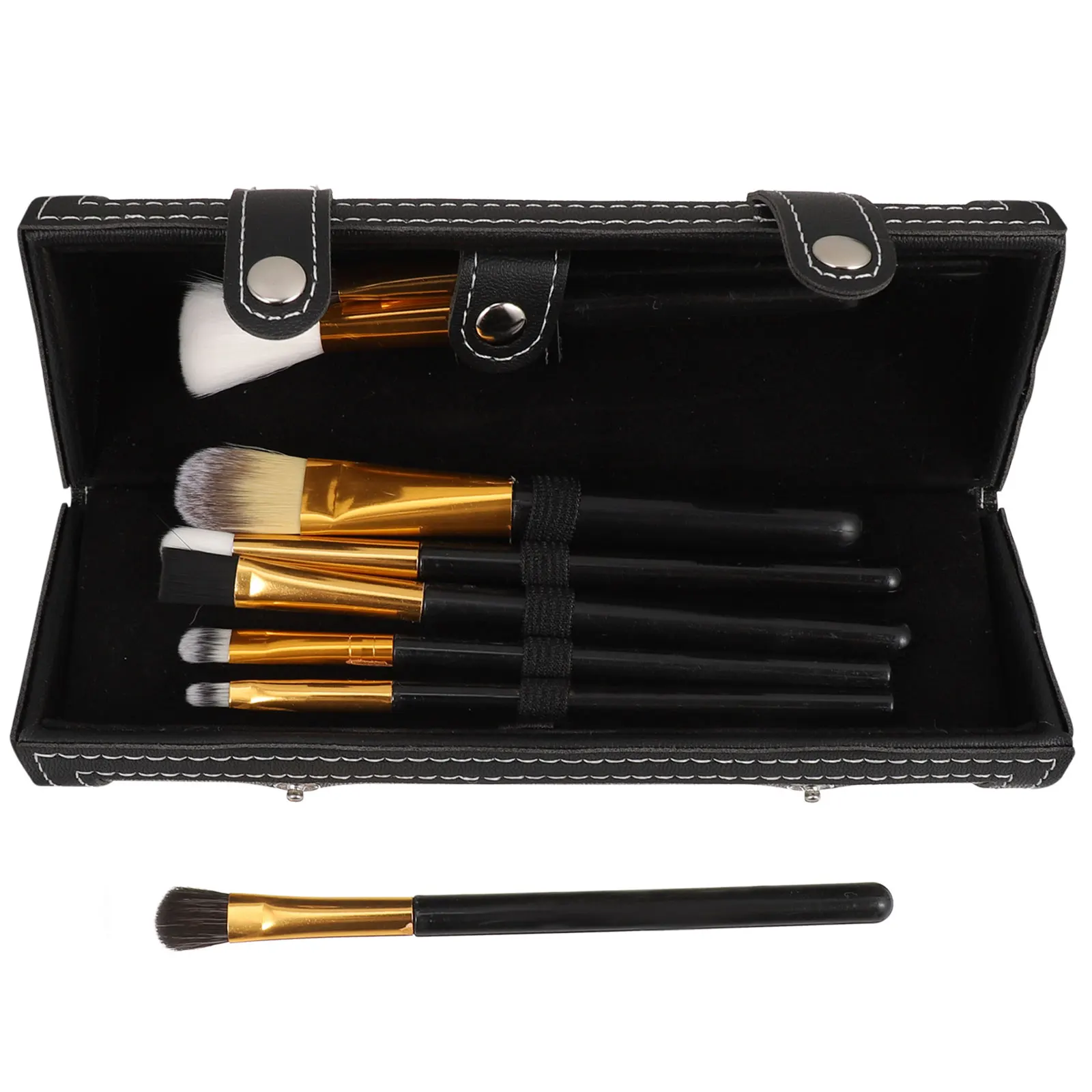 

Makeup Brush Bag Black PU Storage Organizer Case for Travel Professional Holder Pouch Cosmetics Tool Box