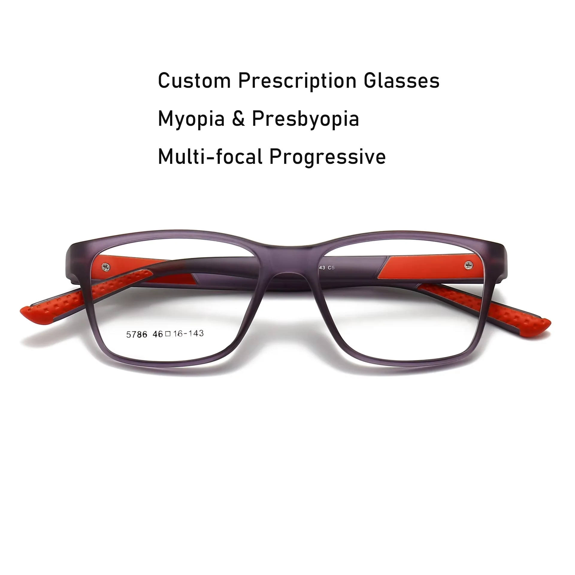 

Customize Prescription Glasses Men TR90 Frame Multi-Focal Progressive Photochromic Anti-Blue Light Myopia Hyperopia Eyeglasses