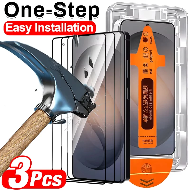 

Защитная пленка для экрана Samsung Galaxy S26 Ultra, без пыли, простая установка, защита от царапин, полное покрытие, прозрачное закаленное стекло, HD-пленка