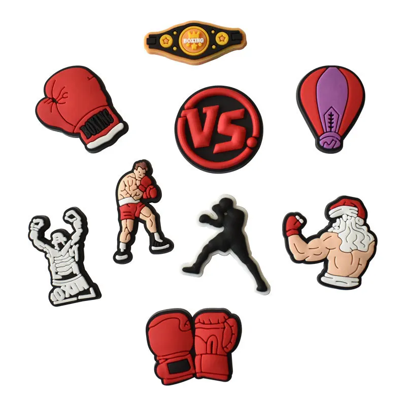Cheap Wholesale Hot Item Boxing Fight Shoe Charms Pack Lightweight Ornaments Perfect Gift For Sport Accessory Collectors