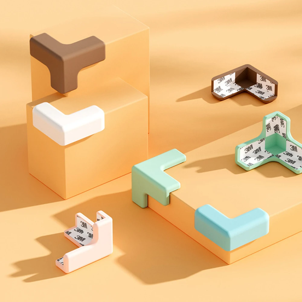 

4 шт., защитные уголки для краев, силиконовая защита для детей, продукт для ухода за безопасностью, шкаф, мебель, стол, защита углов L T