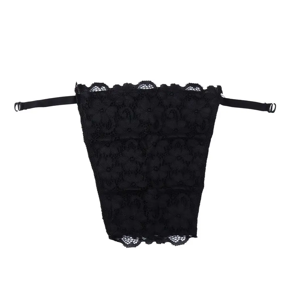 Invisible Double Layer Anti-Glare Tube Top Clip on Bralette Lace Chest Cover Overlay Tube Top Underwear Chest Wrap Lady