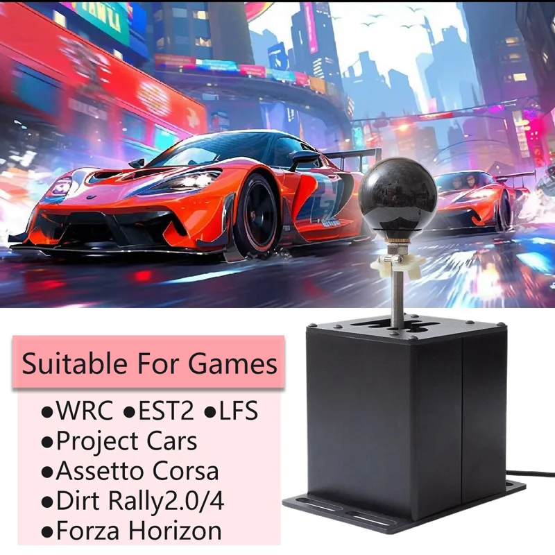 Imagem -02 - Usb Simulator Sim Racing Jogos h Mudança de Engrenagem Sequencial para Ats Ets2 Wrc Sujeira Logitech G29 G27 G25 G920 G923 T300 pc