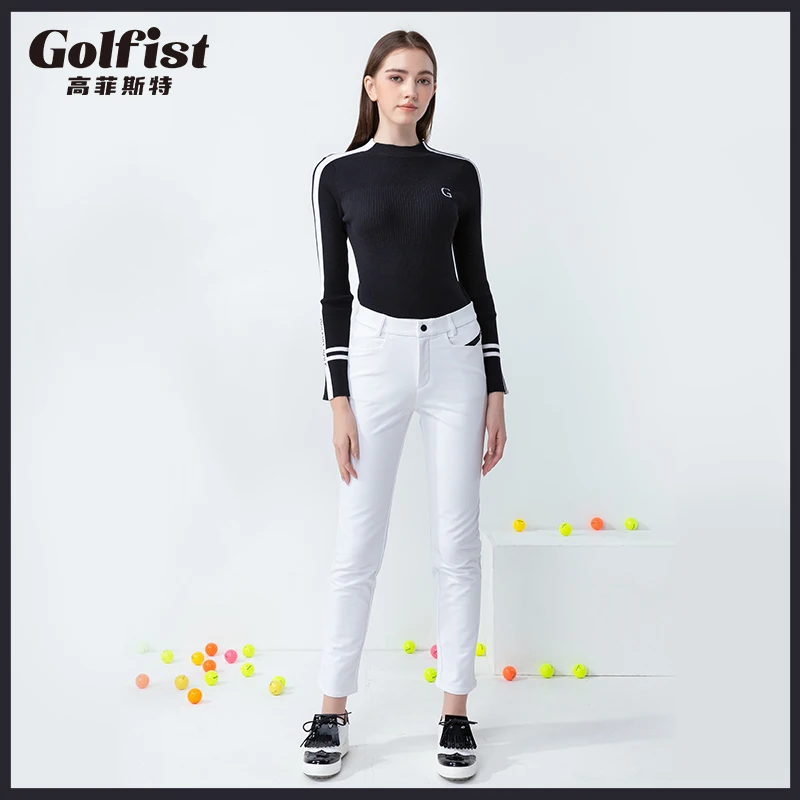 Golfist Golf Women's Autumn Spring Pants Slim Fit Warmth Elastic Outdoor Sports Causal  Trousers Quick Dry Pants Women's Apparel