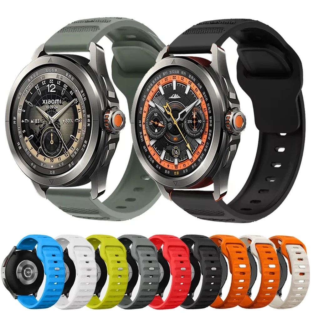 

Сменный ремешок 22 мм для Xiaomi Watch S4, ремешок для часов Xiaomi Watch S1 Active/Pro/S3 S2/Mi Color 2, силиконовый ремешок Correa