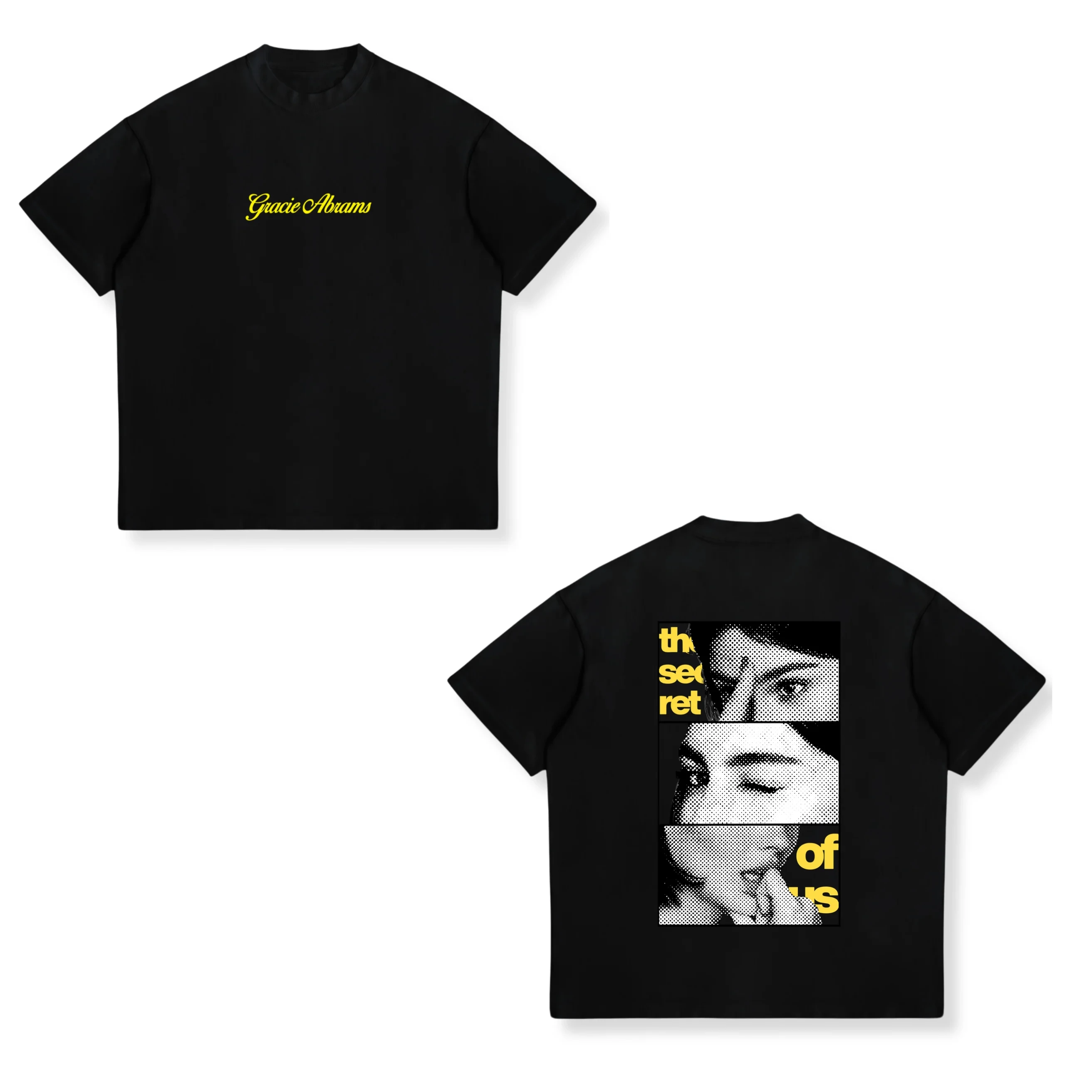 Gracie Abrams The Secret of Us Tour 2024 Graphic T Shirts Men Women Retro Aesthetic Fashion Oversized Cotton T-shirt Streetwear