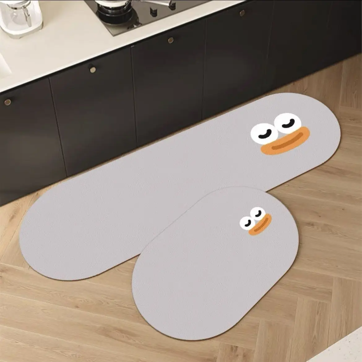Kitchen non-slip and oil-proof scrubbable leave-in floor mat Diatom mud absorbent floor mat